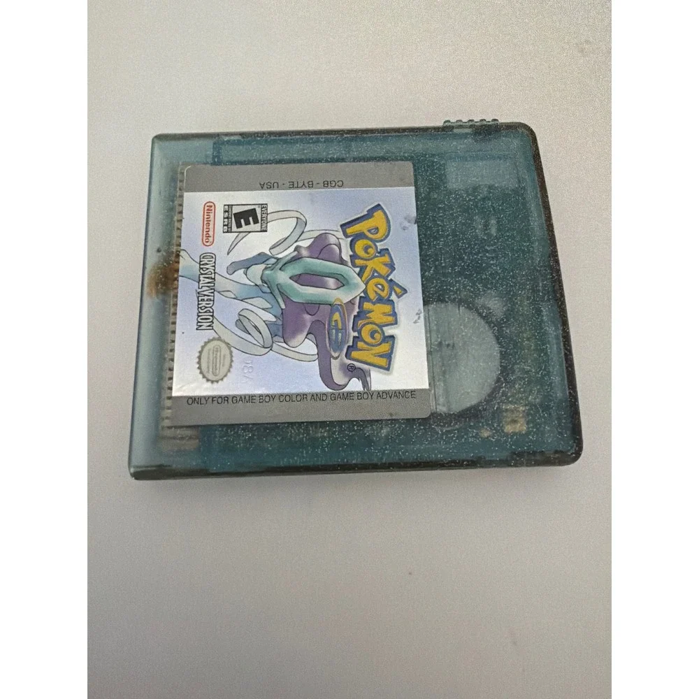 Pokemon Crystal Version Nintendo Game Boy Color GBC GBA Suicune CGB-BYTE-USA